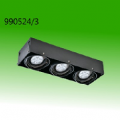 三燈無框盒燈配LED AR111 9W 光源+變壓器