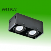 二燈無框盒燈配LED MR16 5W 光源+變壓器