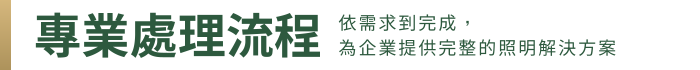 專業處理流程